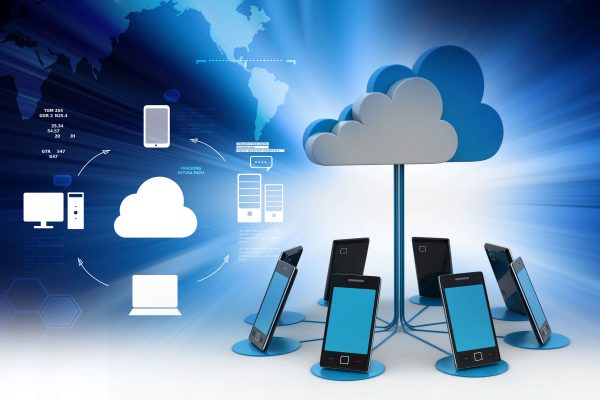 cloud services cloud computing concept